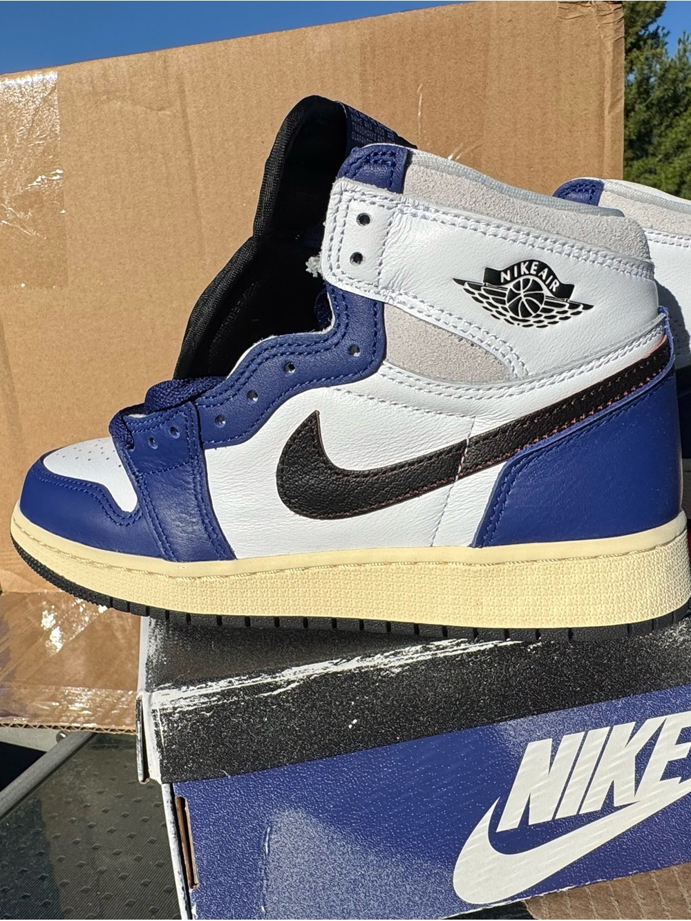 Nike Jordan 1 Retro High OG Rare Air - Black and Blue - FD1437-100